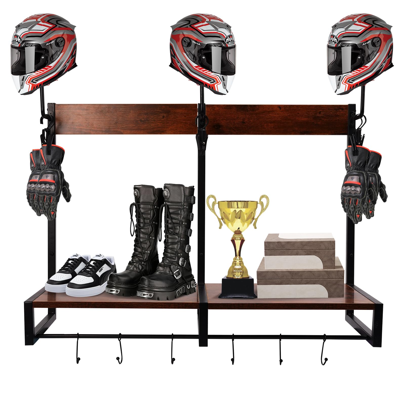 Amazon.com: AUKOUPCIL Soporte de pared para casco, soporte